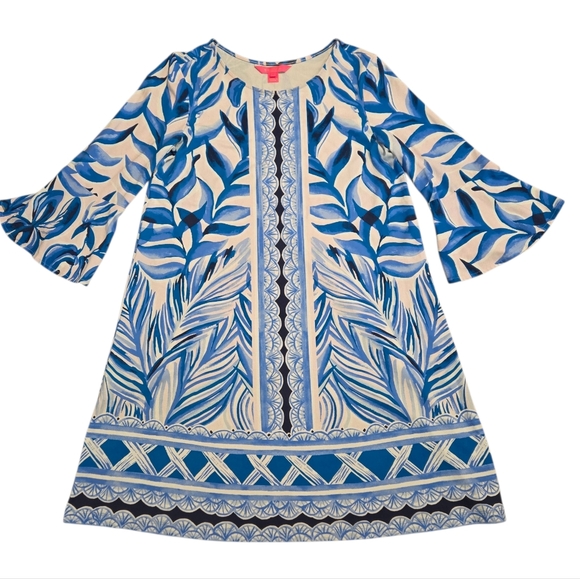 Lilly Pulitzer Ophelia Pink Tropics Heat Wave Engineered Swing Dress - Picture 2 of 6